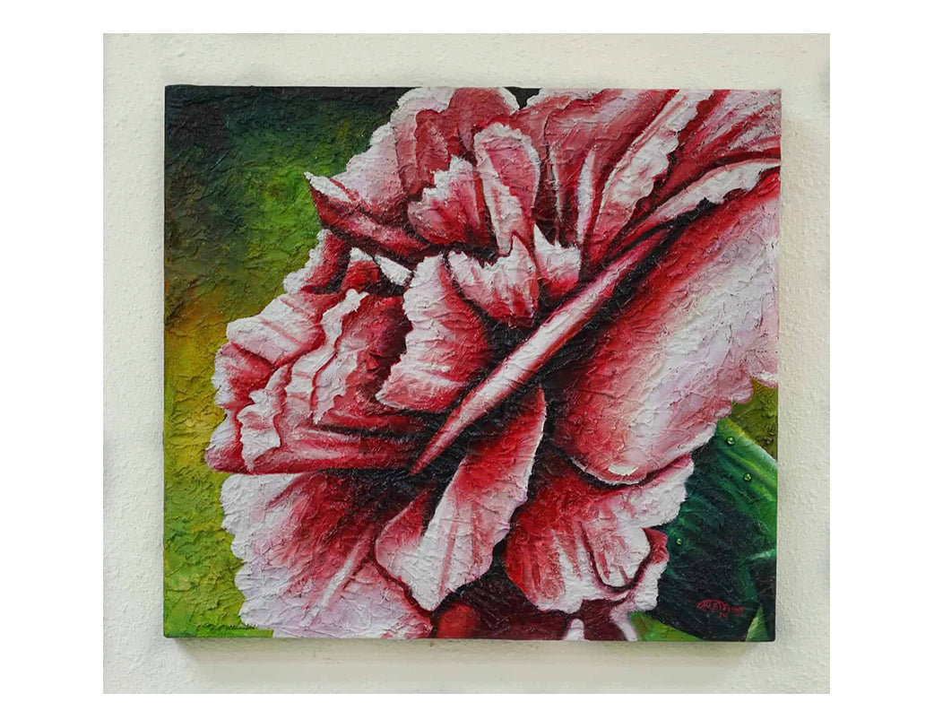 Carnation flowers Painting on Canvas For Sale