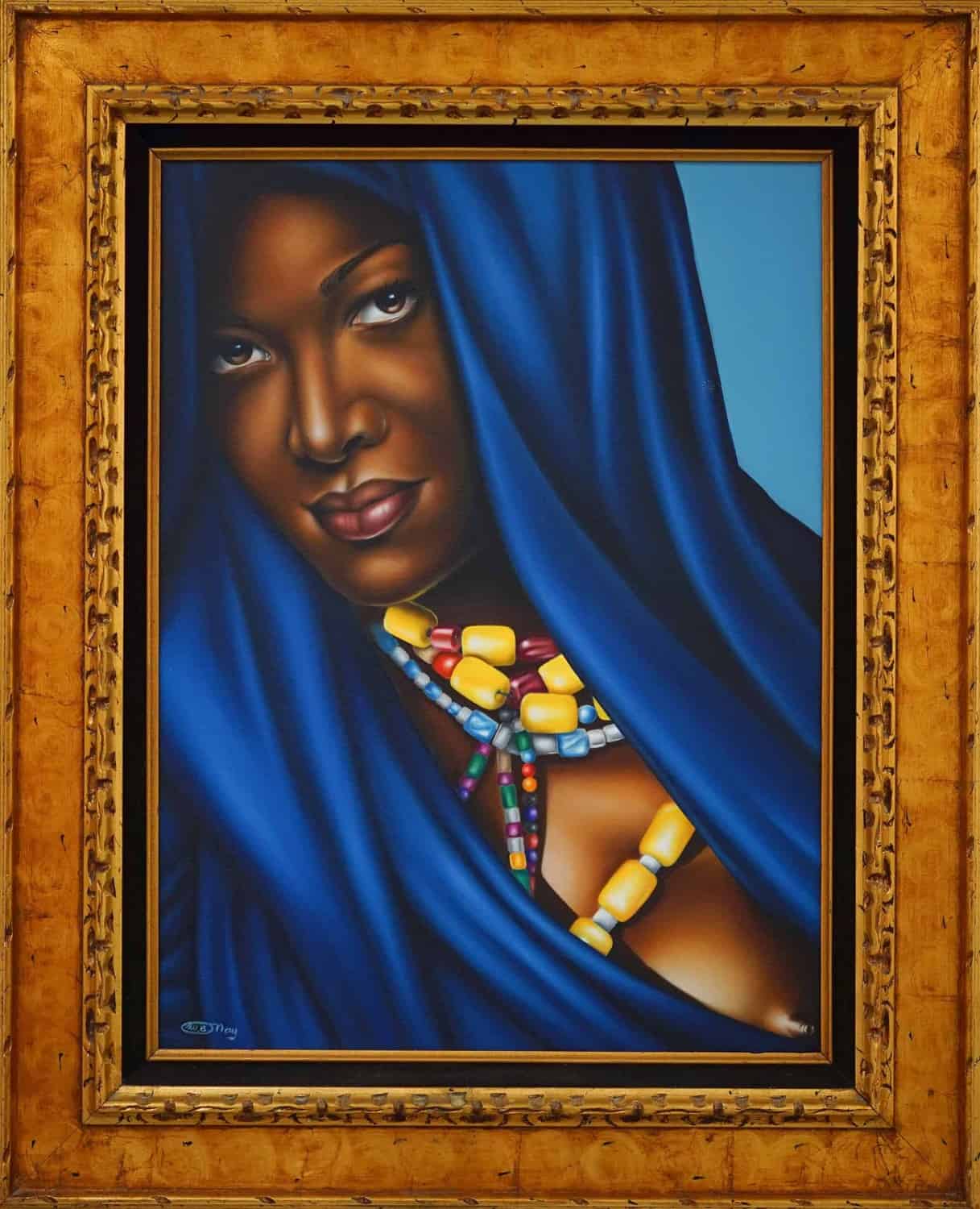 Blue Wrap Girl